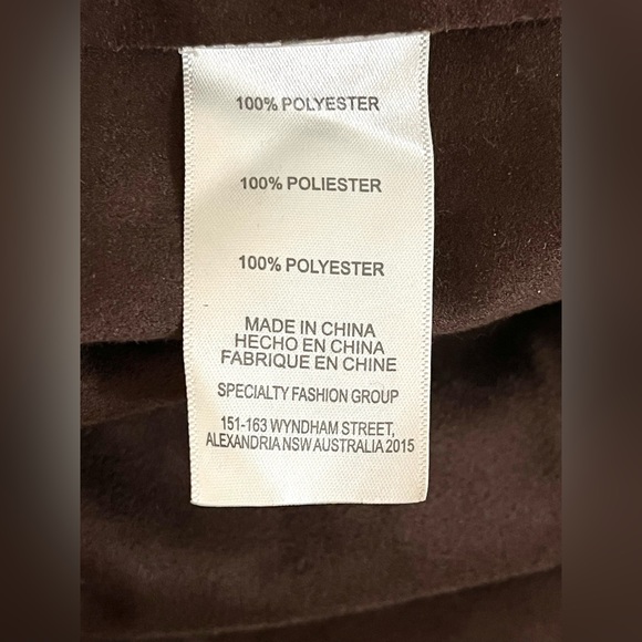NWT L Brown Trench Coat - Picture 9 of 9